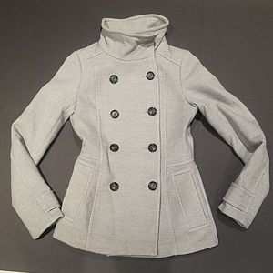 Grey peacoat